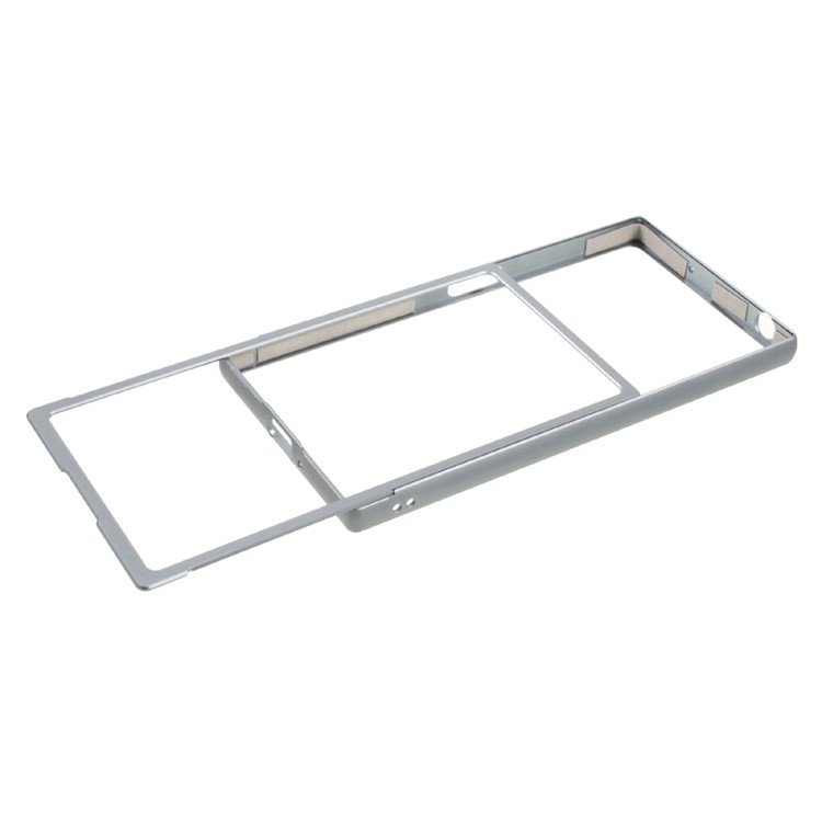 Slide-on Metal Frame Bumper Cover for Sony Xperia XZ - Grey-6
