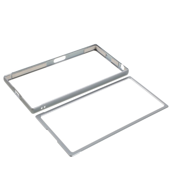 Slide-on Metal Frame Bumper Cover for Sony Xperia XZ - Grey-7
