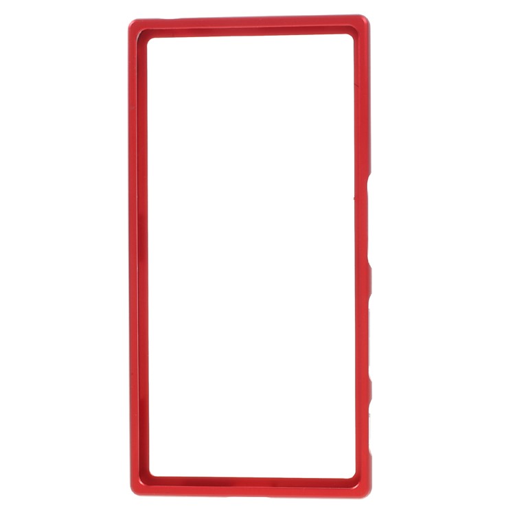 Slide-on Metal Frame Bumper Case for Sony Xperia XZ - Red-2