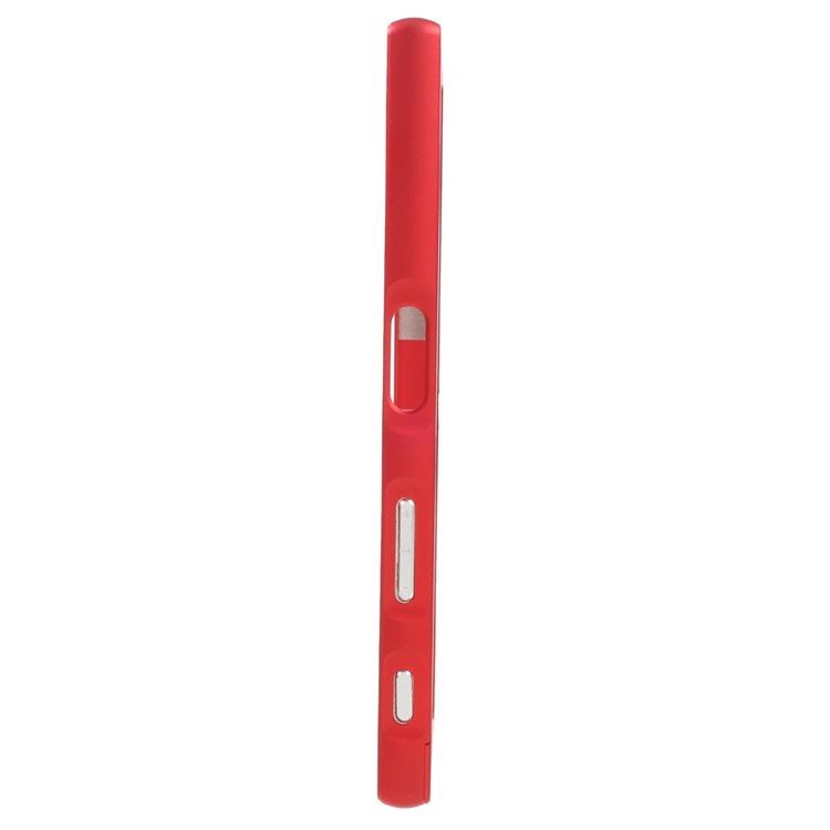 Slide-on Metal Frame Bumper Case for Sony Xperia XZ - Red-3