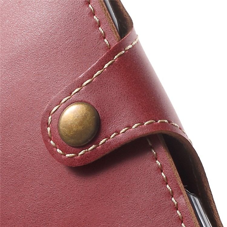 Wallet Leather Mobile Phone Case Accessory for Sony Xperia XZs / XZ - Red-8