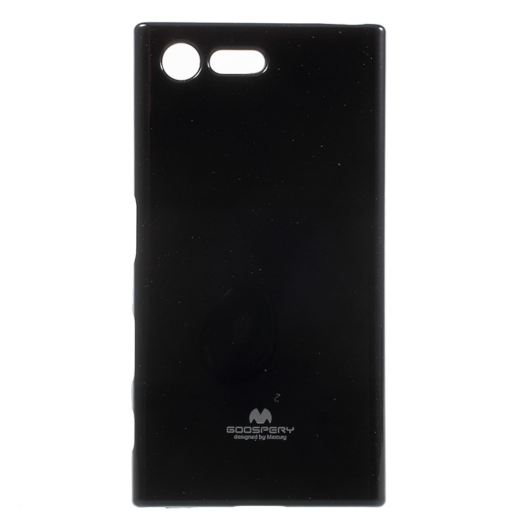 MERCURY GOOSPERY Glitter Powder TPU Case Cover for Sony Xperia X Compact - Black-1