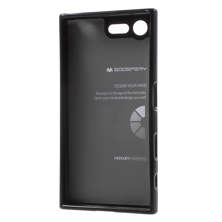 MERCURY GOOSPERY Glitter Powder TPU Case Cover for Sony Xperia X Compact - Black-3