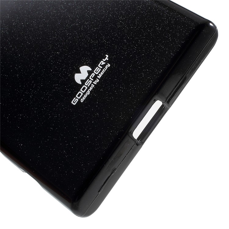 MERCURY GOOSPERY Glitter Powder TPU Case Cover for Sony Xperia X Compact - Black-4