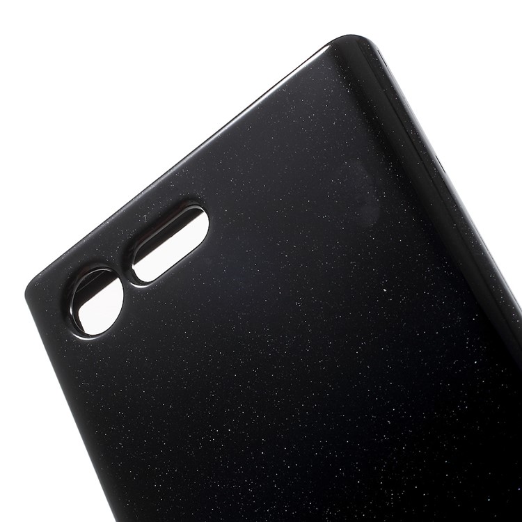 MERCURY GOOSPERY Glitter Powder TPU Case Cover for Sony Xperia X Compact - Black-5