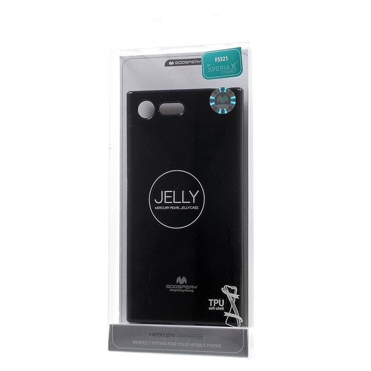 MERCURY GOOSPERY Glitter Powder TPU Case Cover for Sony Xperia X Compact - Black-7