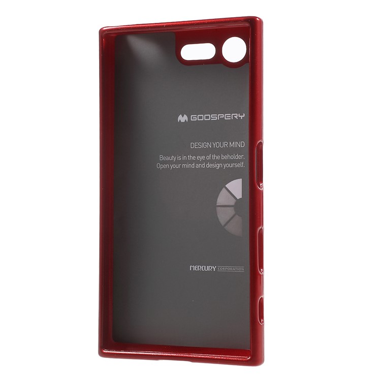 MERCURY GOOSPERY Glitter Powder TPU Back Case for Sony Xperia X Compact - Red-3