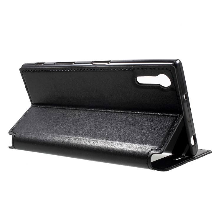 ROAR KOREA Noble Leather View Case with Stand for Sony Xperia XZs / XZ - Black-3
