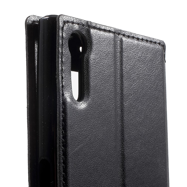 ROAR KOREA Noble Leather View Case with Stand for Sony Xperia XZs / XZ - Black-8