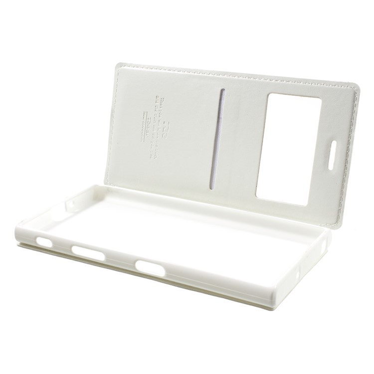 ROAR KOREA Noble View Leather Stand Cover Case for Sony Xperia XZs / XZ - White-5