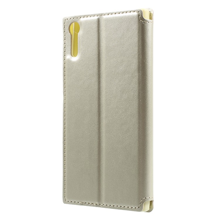 ROAR KOREA Noble View Leather Cover with Stand for Sony Xperia XZs / XZ - Champagne-2