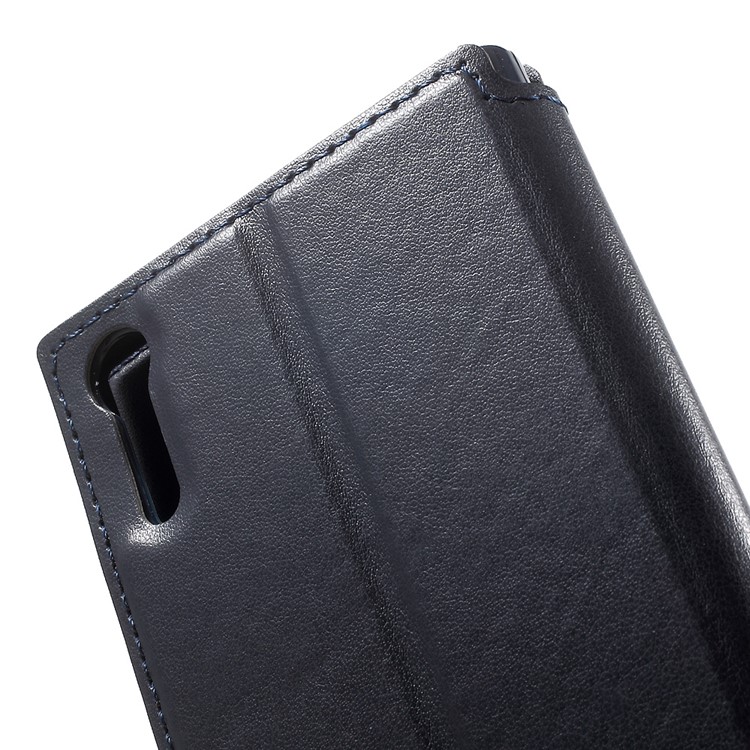 ROAR KOREA Noble View Leather Case Accessory for Sony Xperia XZs / XZ - Dark Blue-7