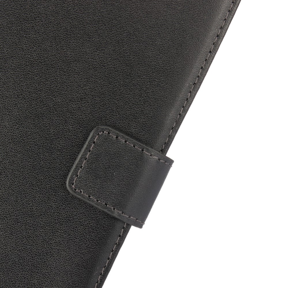 Portefeuille Stand Authentique Couverture de Boîtier en Cuir Divisé Pour Sony Xperia Xzs / xz - le Noir