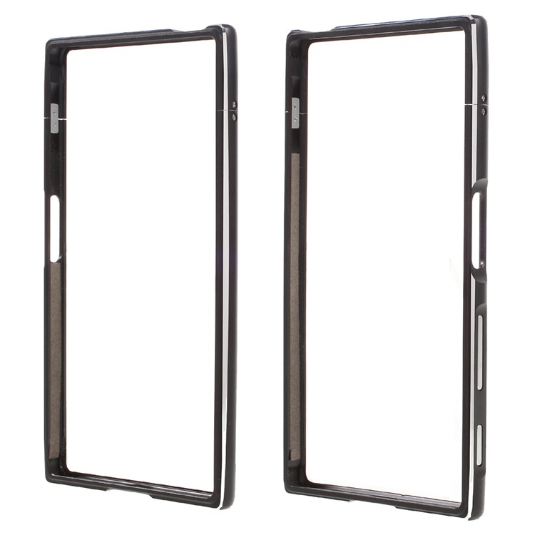 Screw Lock Aluminium Alloy Bumper for Sony Xperia XZ - Black-1