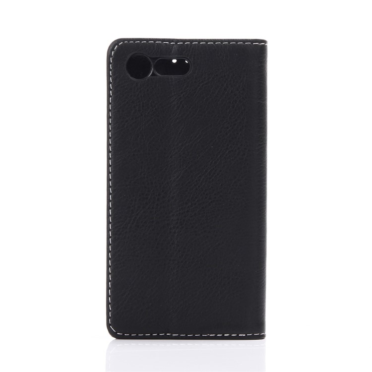 Para Sony Xperia X Compacto Estuche De Cuero Retro Estilo Billetera - Negro-2
