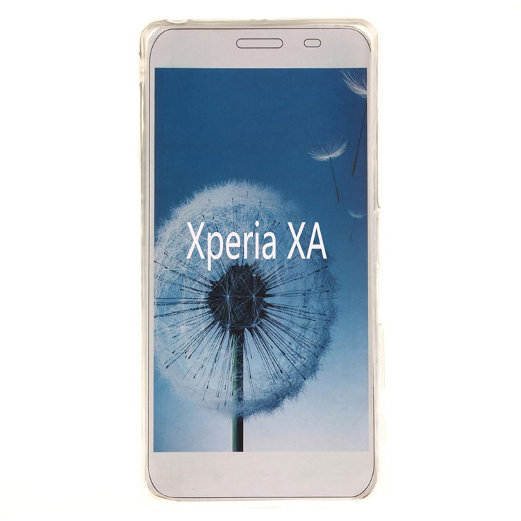 IMD TPU Mobile Cover for Sony Xperia XA/XA Dual - Red Heart and Raindrop-3