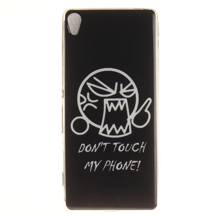 TPU Case IMD Soft Cover for Sony Xperia XA/XA Dual - Do Not Touch My Phone-2