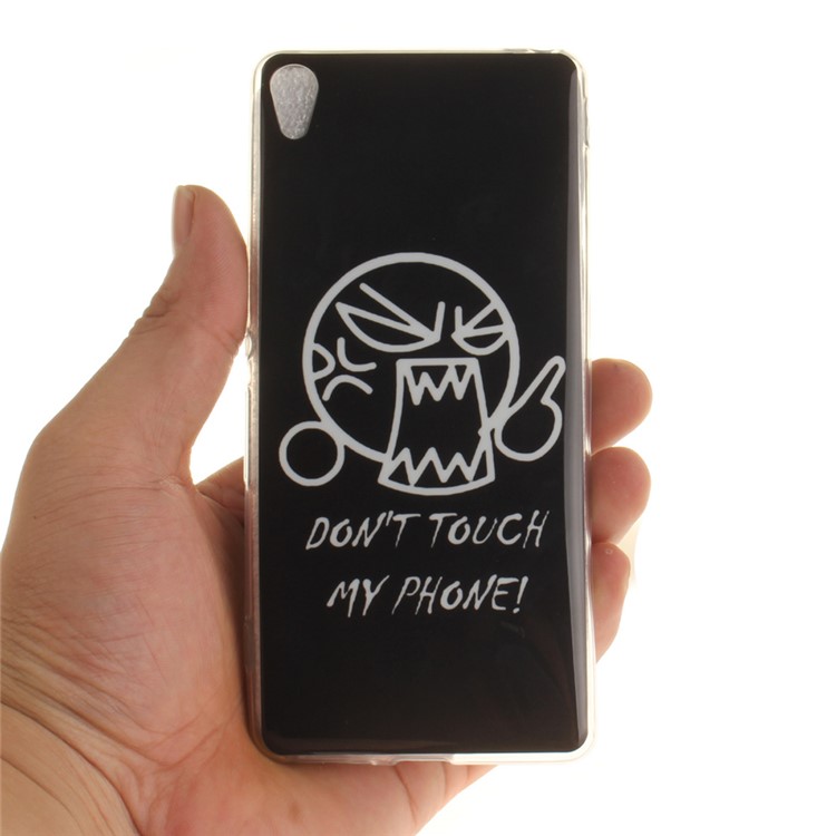 TPU Case IMD Soft Cover for Sony Xperia XA/XA Dual - Do Not Touch My Phone-6