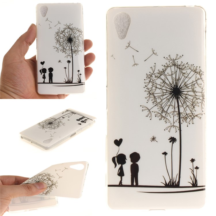 Soft IMD TPU Shell Case for Sony Xperia X Performance - Dandelion and Lovers-1