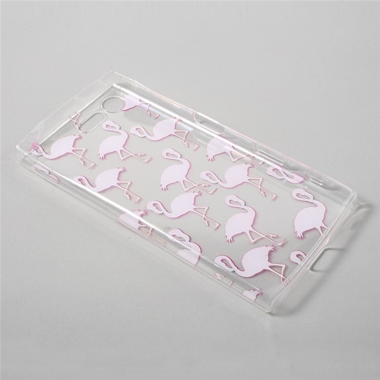 Patterned TPU Gel Cover for Sony Xperia X Compact - Flamingos-2
