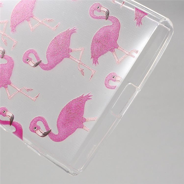 Patterned TPU Gel Cover for Sony Xperia X Compact - Flamingos-4