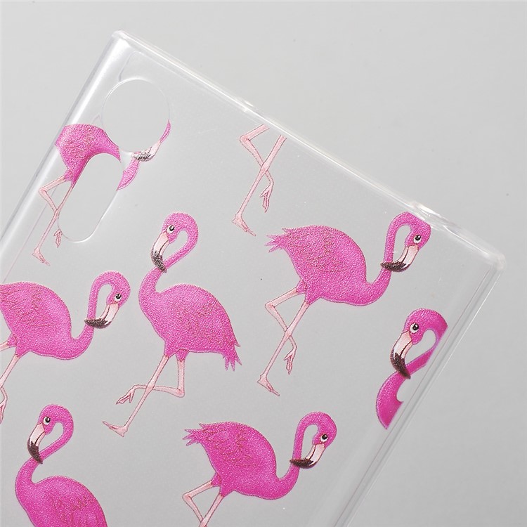 Pattern Printing Ultra-thin TPU Phone Case for Sony Xperia XZs / XZ - Flamingo-3
