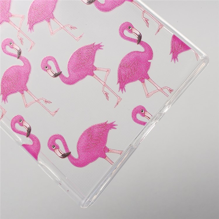 Pattern Printing Ultra-thin TPU Phone Case for Sony Xperia XZs / XZ - Flamingo-4