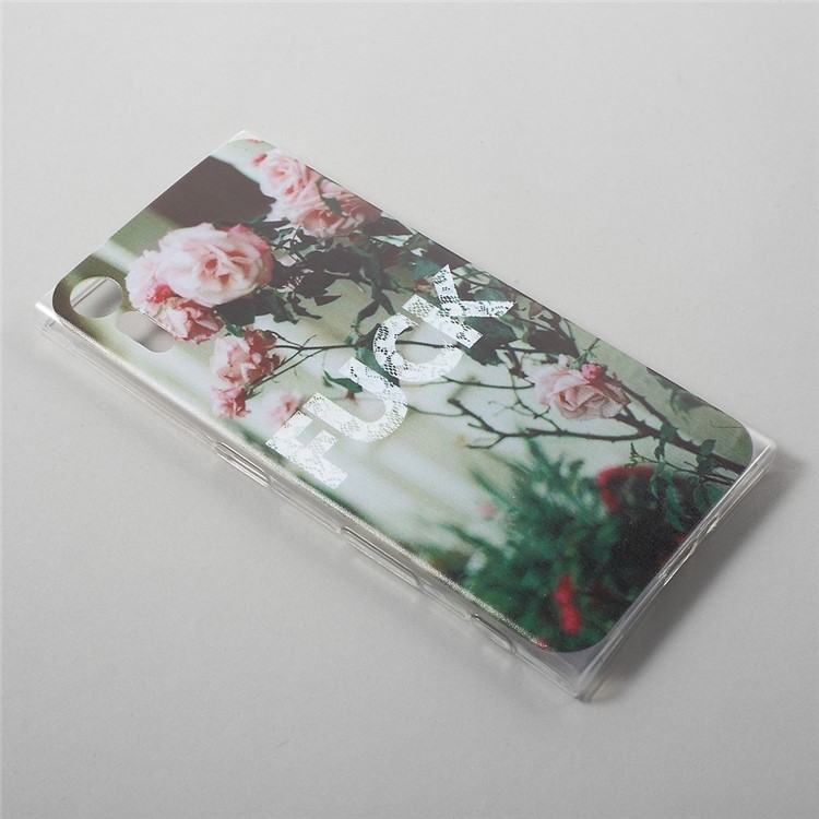 Ultra-thin Patterned TPU Soft Cover for Sony Xperia XZs / XZ - Roses-1