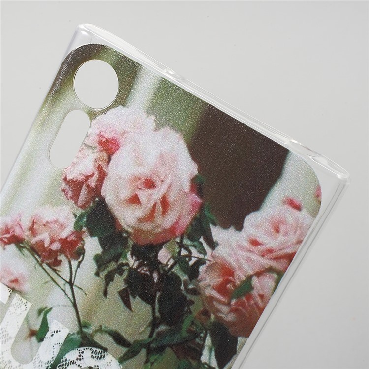 Ultra-thin Patterned TPU Soft Cover for Sony Xperia XZs / XZ - Roses-3