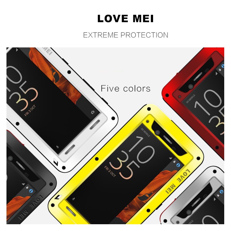 LOVE MEI per Sony Xperia XZs / XZ Custodia protettiva antiurto antiurto antiurto - Nero-15