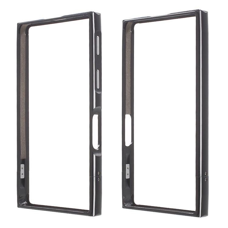 Screw Lock Aluminium Alloy Bumper for Sony Xperia X Compact - Black-1