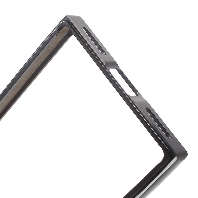 Screw Lock Aluminium Alloy Bumper for Sony Xperia X Compact - Black-3