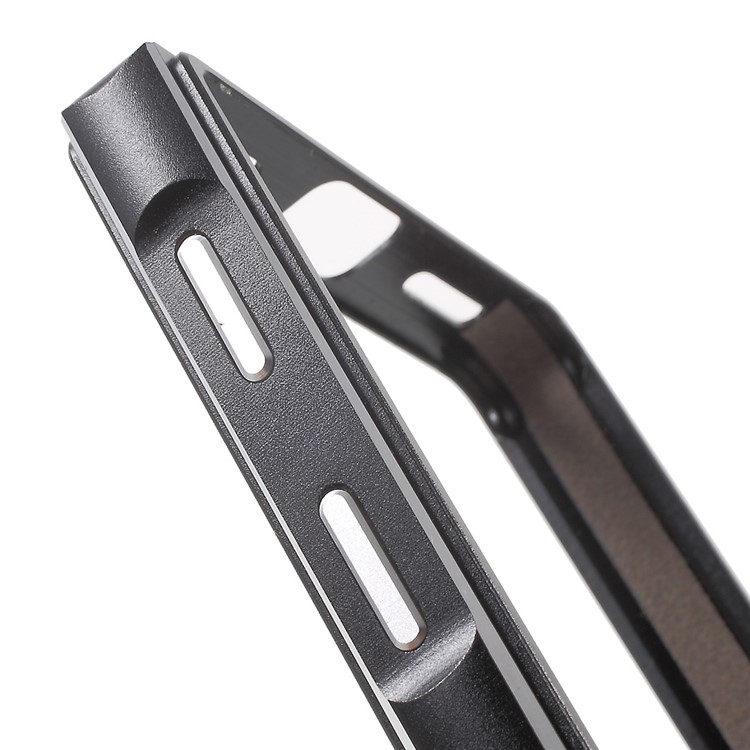 Screw Lock Aluminium Alloy Bumper for Sony Xperia X Compact - Black-4