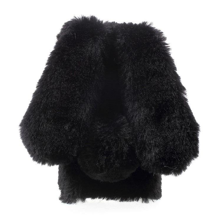 Fashion Rabbit Warm Fur TPU Phone Case for Sony Xperia XA / Dual - Black-2
