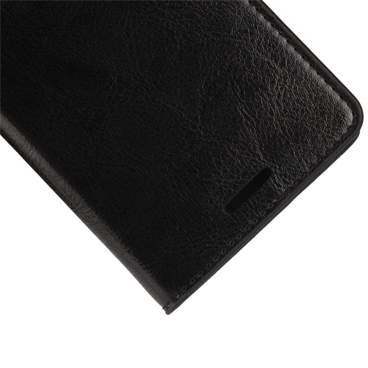 Crazy Horse Genuine Leather Wallet Phone Case for Sony Xperia X Performance - Black-8