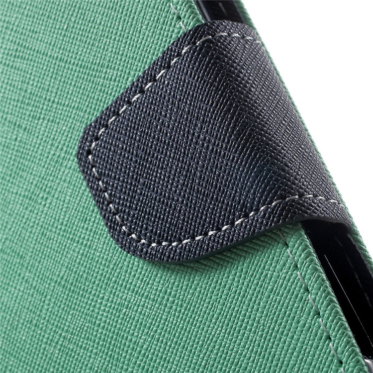 MERCURY GOOSPERY Contrast Color PU Leather Cover for Sony Xperia XZs / XZ - Cyan-7