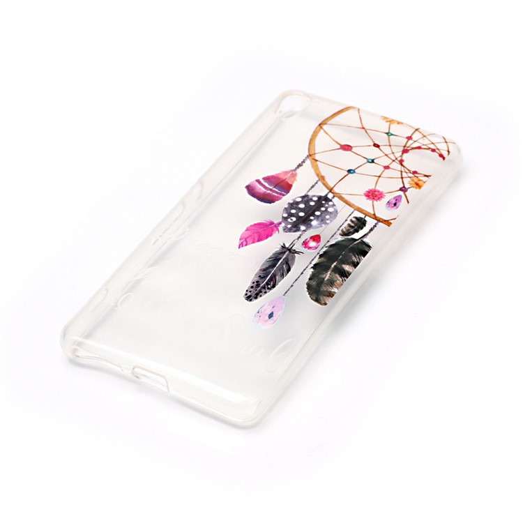 IMD TPU Clear Phone Case for Sony Xperia XA/XA Dual - Beautiful Dreamcatcher-2