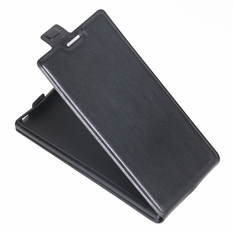 Crazy Horse Vertical Leather Card Holder Case for Sony Xperia XZ - Black-4