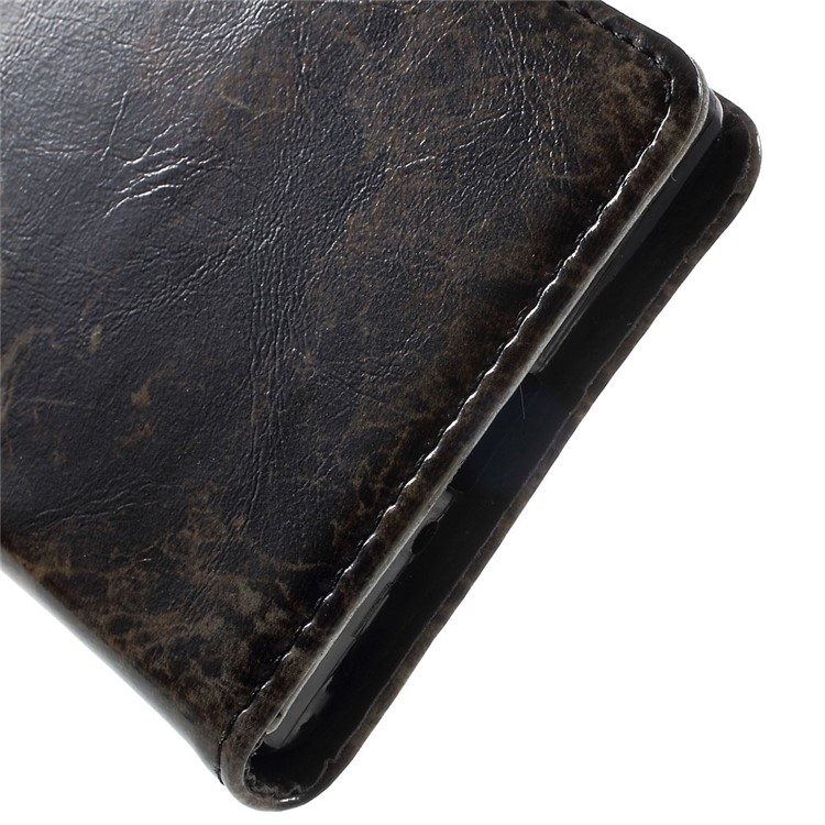 Marble Texture Leather Wallet Flip Cover or Sony Xperia XZ - Black-8