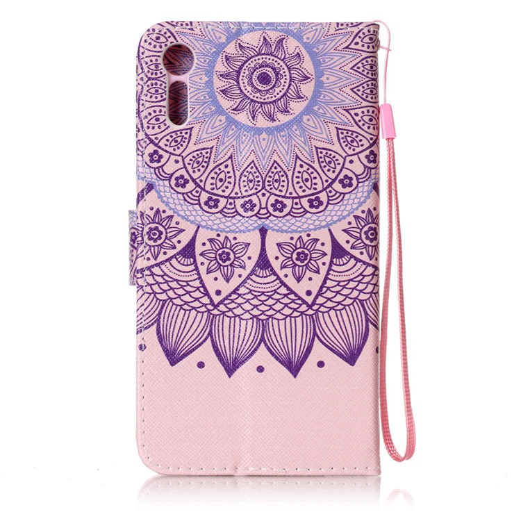 Wallet Leather Magnetic Case for Sony Xperia XZs / XZ - Mandala Flowers-2