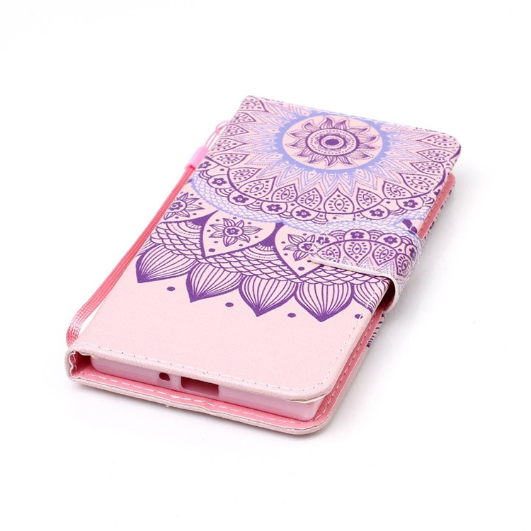 Wallet Leather Magnetic Case for Sony Xperia XZs / XZ - Mandala Flowers-5