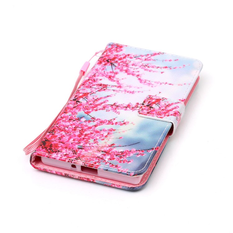 Wallet Leather Case with Stand for Sony Xperia XZs / XZ - Vivid Flowers-5