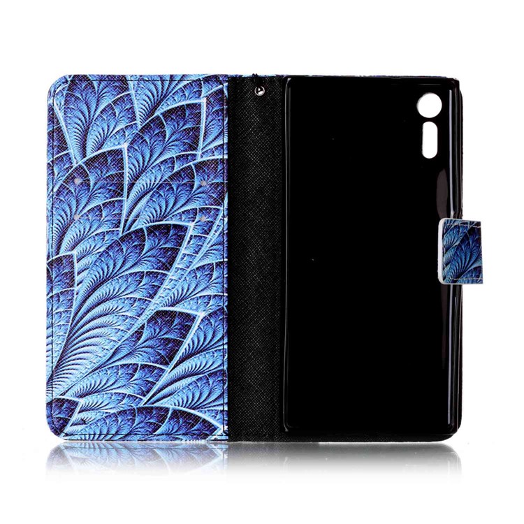 Leather Wallet Cover for Sony Xperia XZs / XZ - Colorized Pattern-3