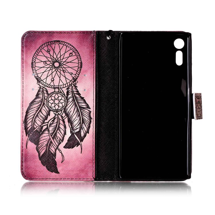 Magnetic Leather Stand Cover for Sony Xperia XZs / XZ - Dream Catcher-3