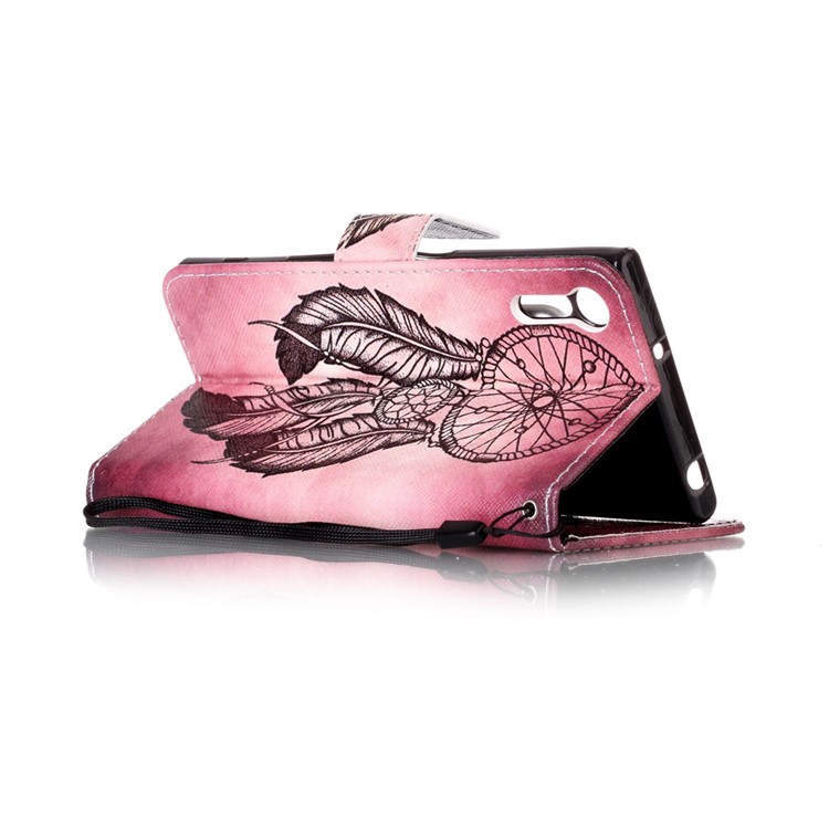 Magnetic Leather Stand Cover for Sony Xperia XZs / XZ - Dream Catcher-4