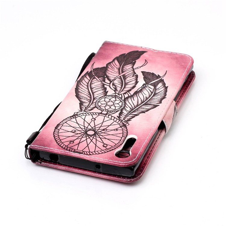 Magnetic Leather Stand Cover for Sony Xperia XZs / XZ - Dream Catcher-6