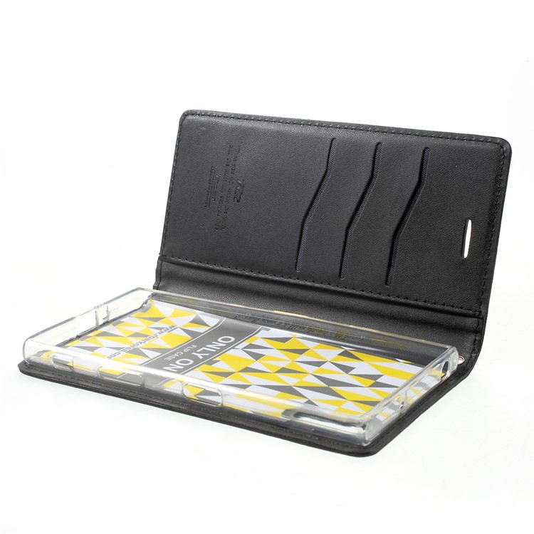ROAR KOREA Only One Wallet Leather Flip Case for Sony Xperia XZs / XZ - Black-5