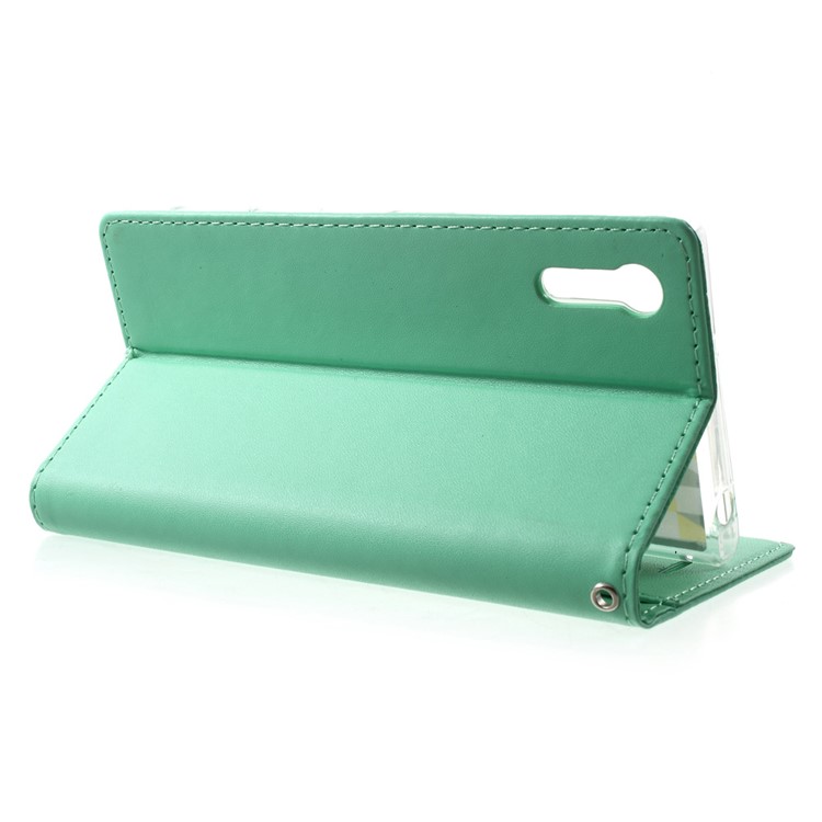 ROAR for Sony Xperia XZs / XZ Only One Flip Case Leather Wallet Shell - Cyan-3