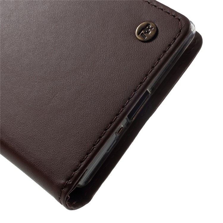 ROAR KOREA Nur Eine Brieftasche Leder Handyhülle Für Sony Xperia XZS / XZ - Kaffee-8
