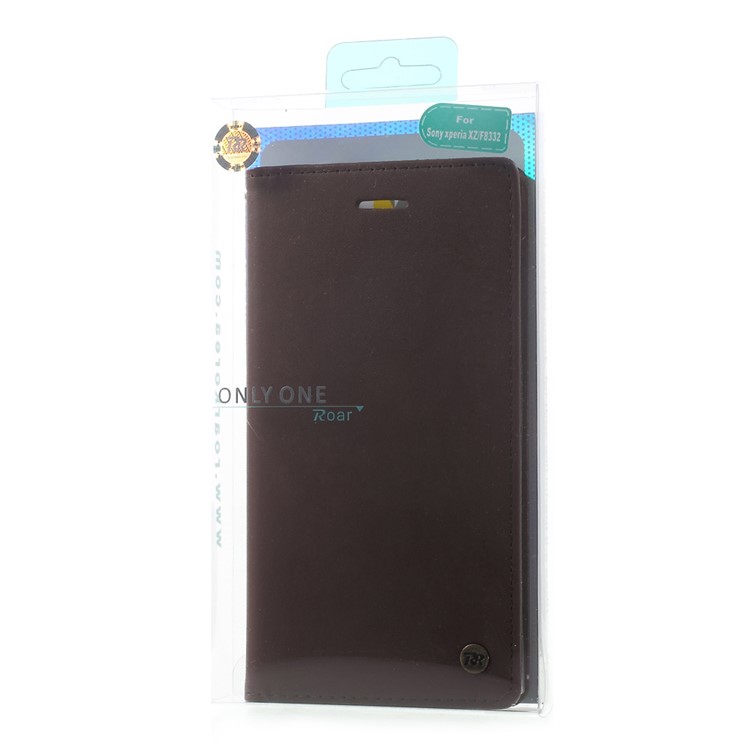 ROAR KOREA Nur Eine Brieftasche Leder Handyhülle Für Sony Xperia XZS / XZ - Kaffee-9
